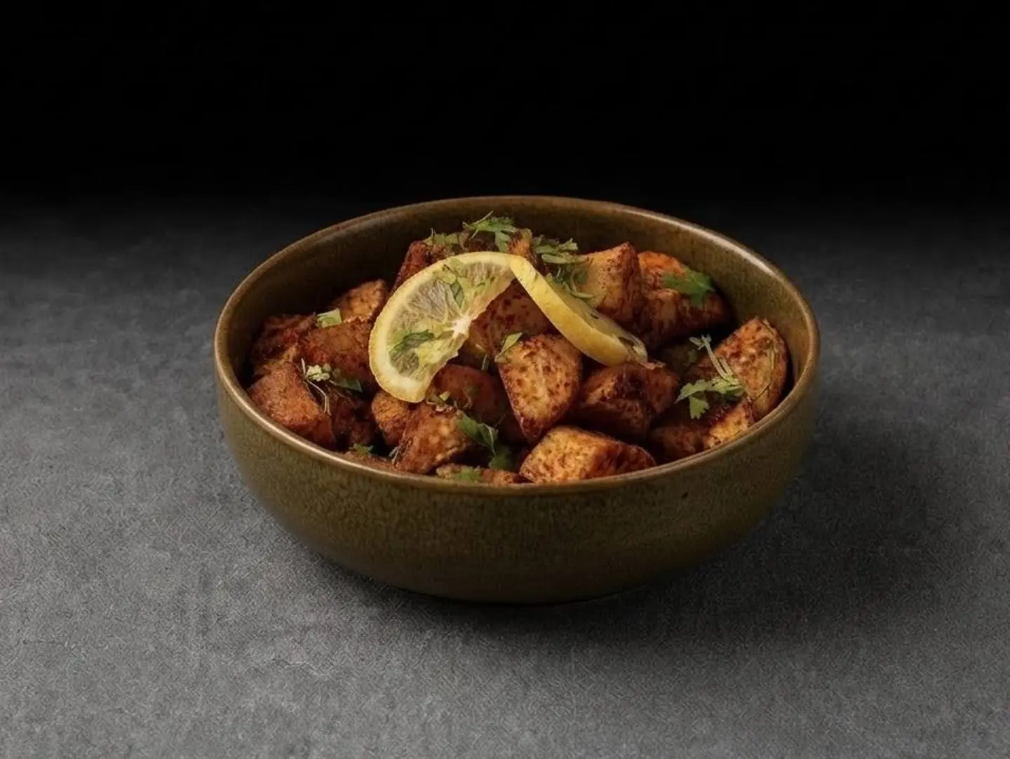 Spicy Potatoes With Coriander And Garlic