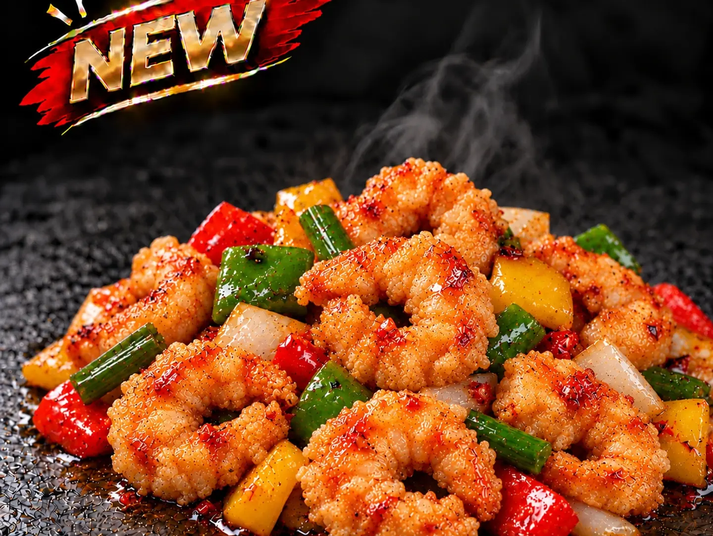 Spicy Seasame Shrimp