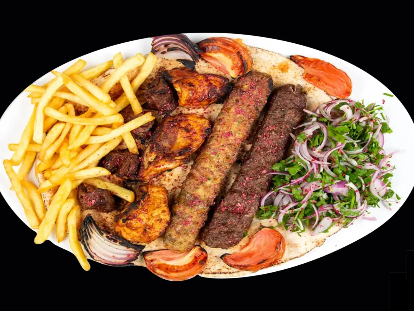طبق كباب مشكل