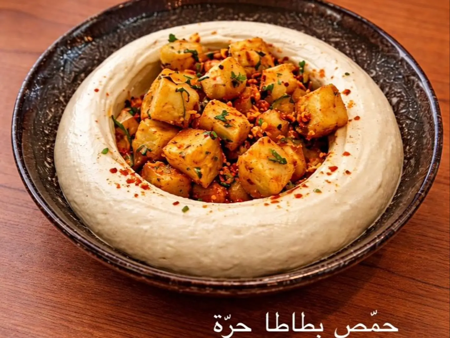 حمص بطاطا حرة
