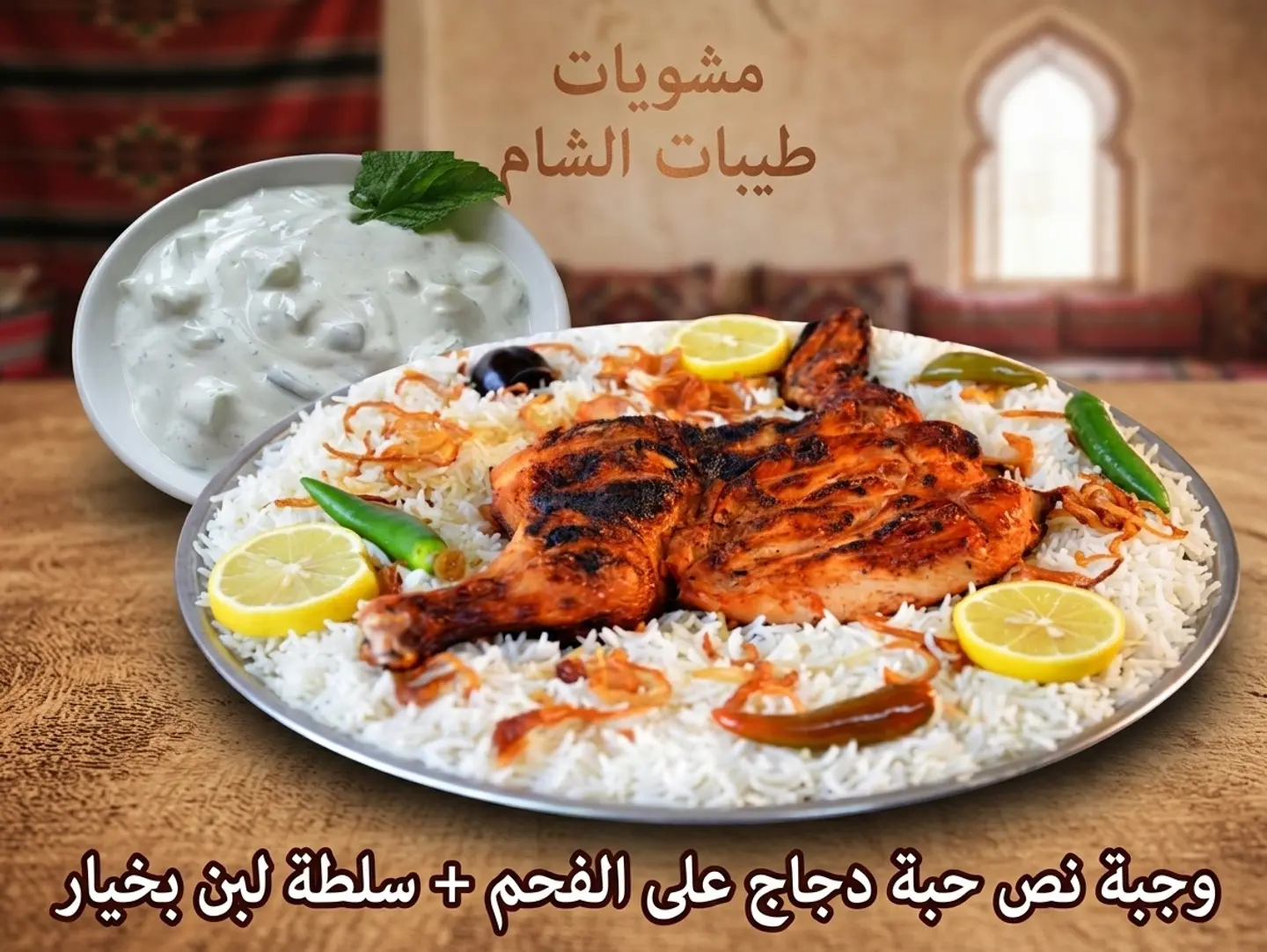 Half Chicken Charcoal Grilled Offer