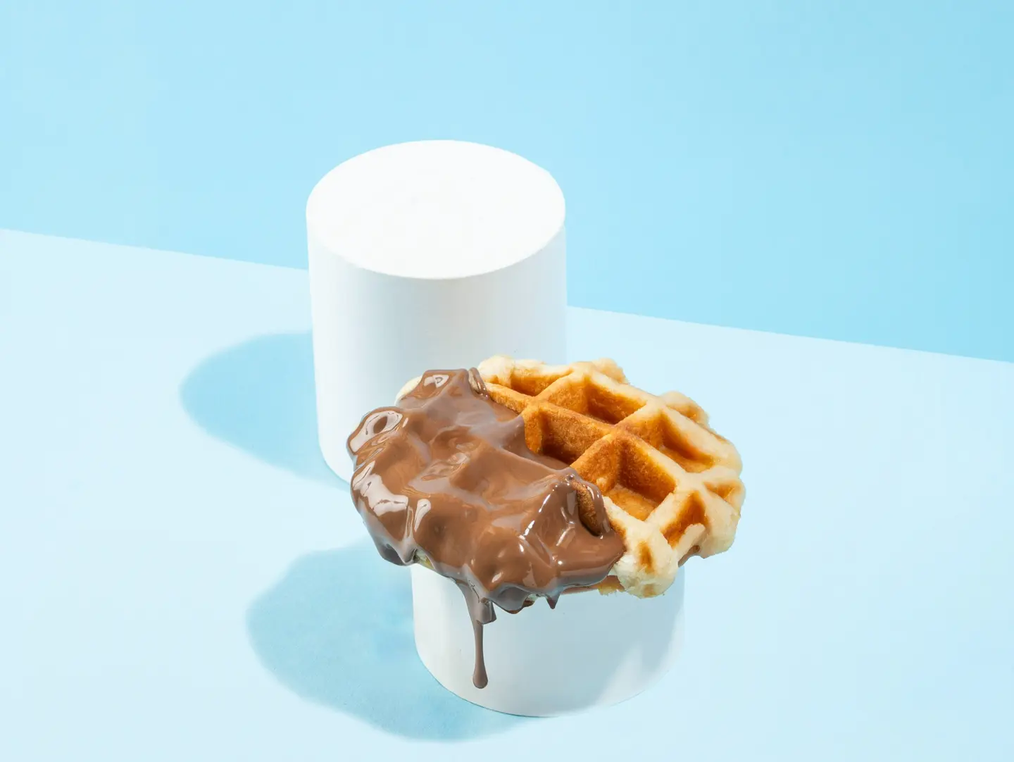 Belgian Waffles With Chocolete