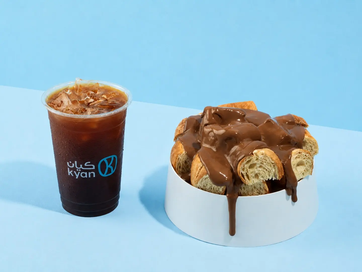 Chocolate Croissant With Americano Ice Cream