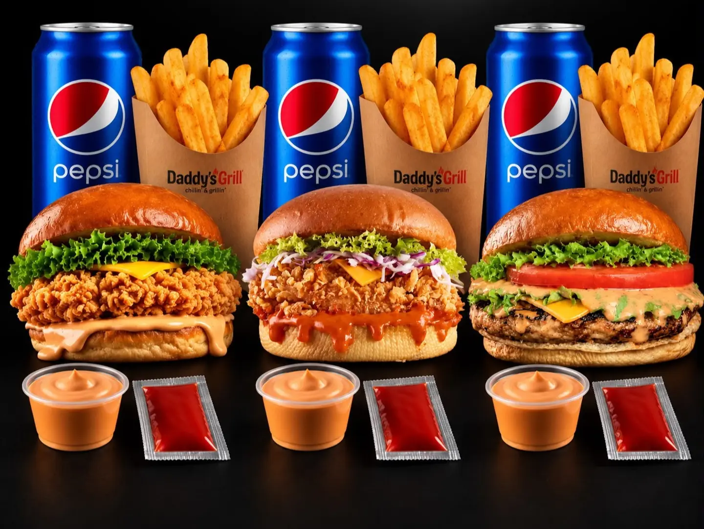 Triple Mix Burger Offer - 3 People