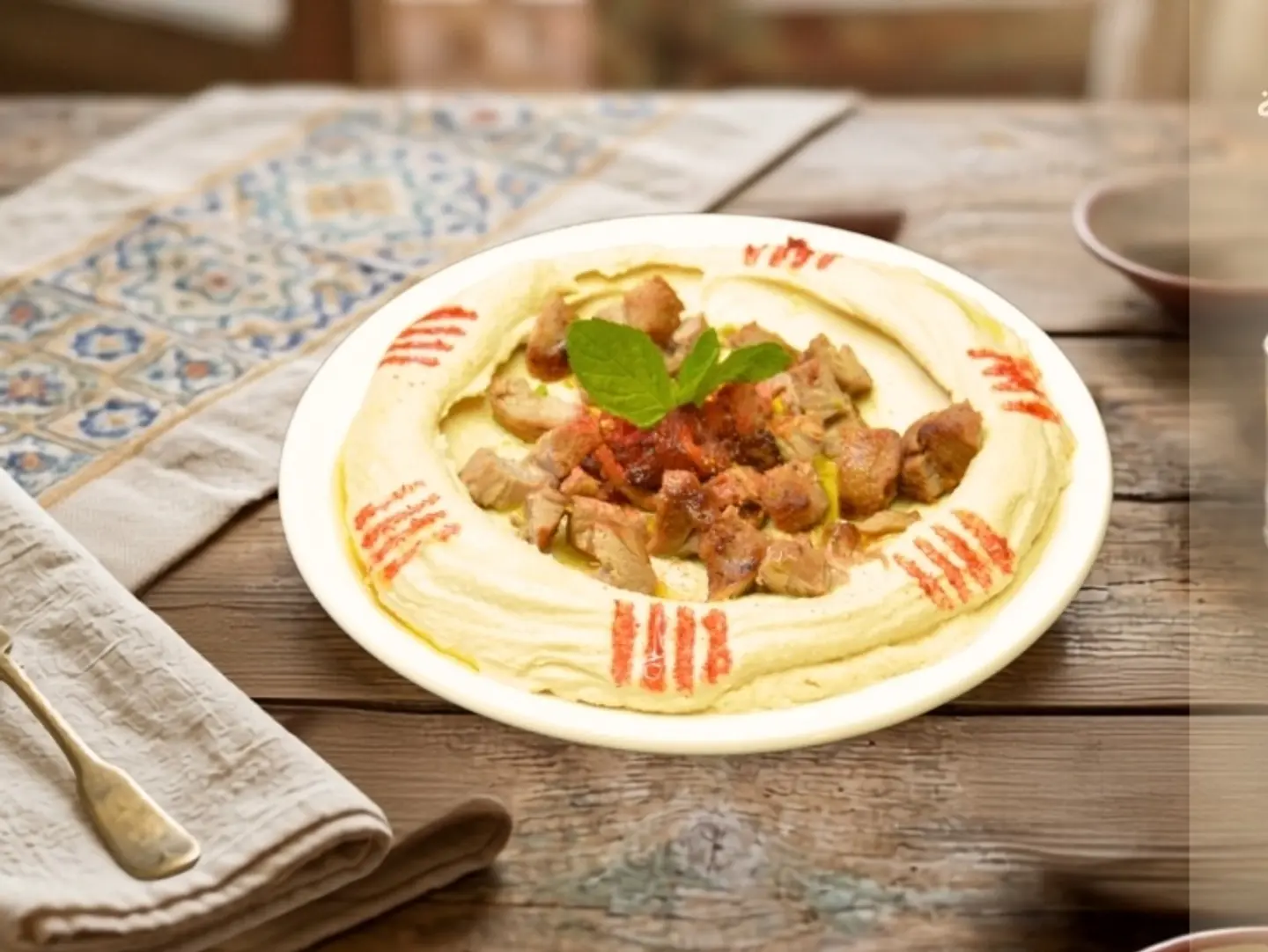 Hummus With Meat