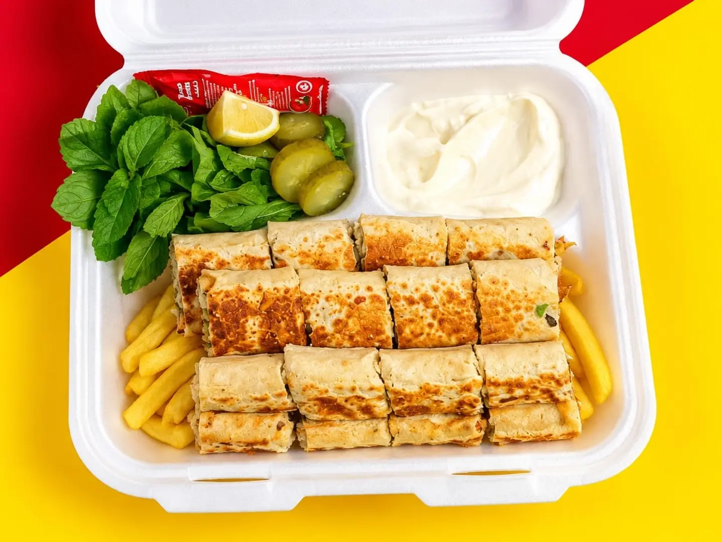 شاورما عربي دبل بالجبن