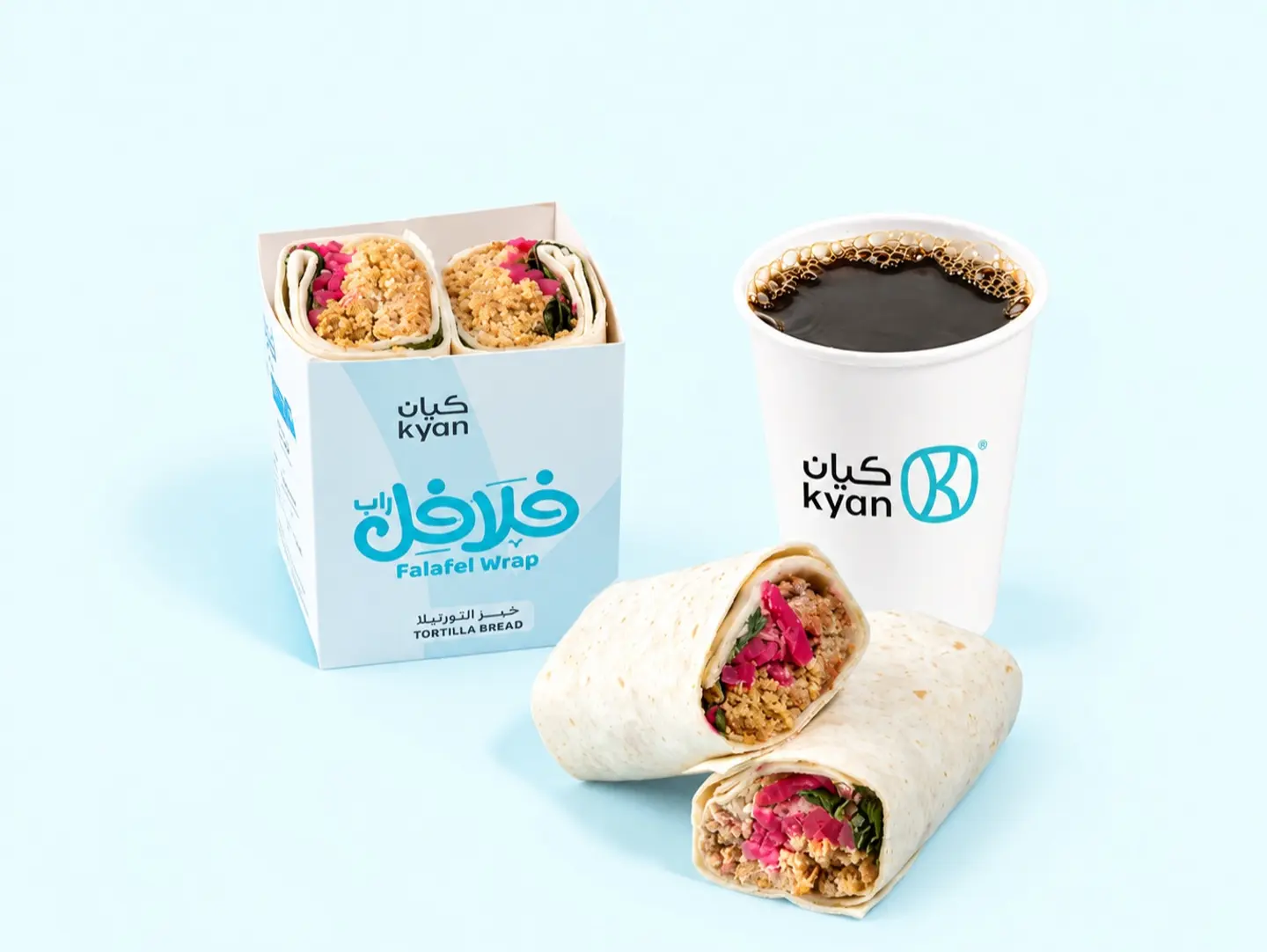 Falafel Wrap With Coffee