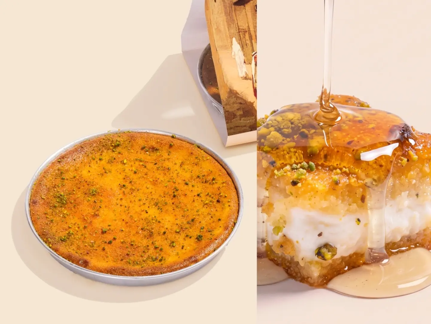 Large Cream Basbousa