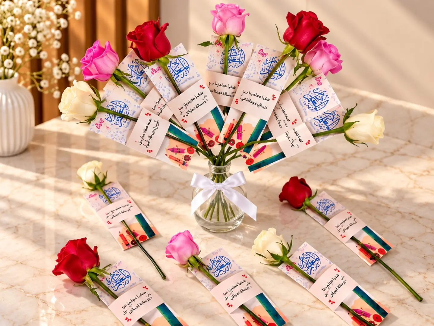 Rose Giveaways With The Teacher's Card