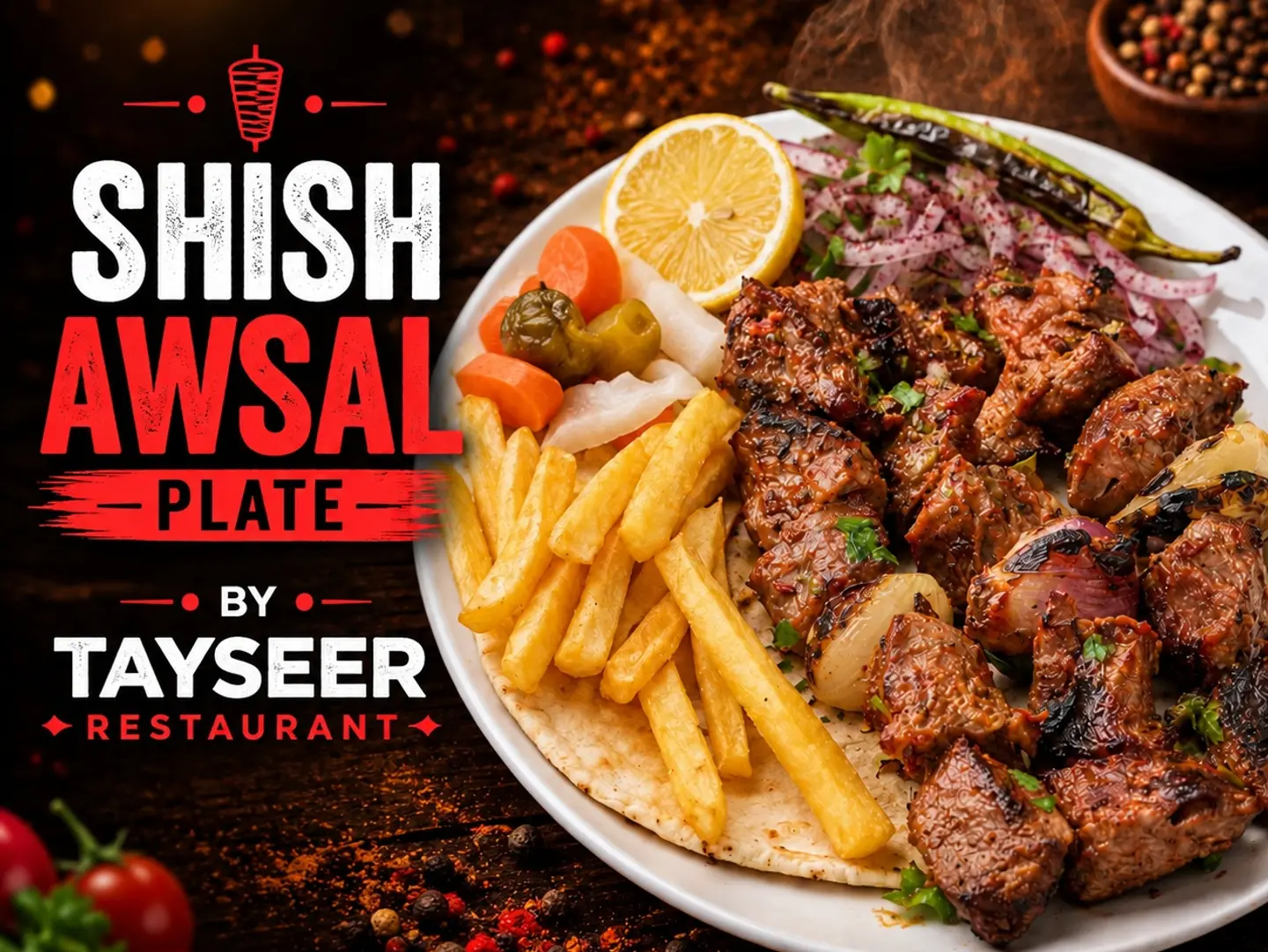 Shish Awsal Plate