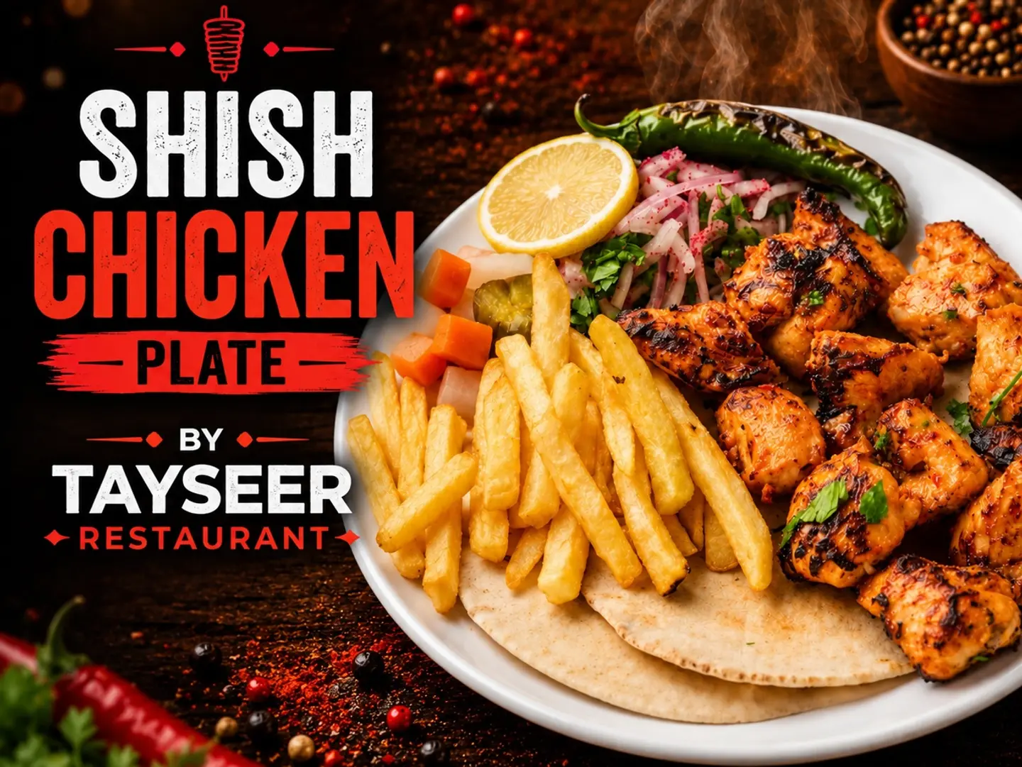 Shish Chicken Plate
