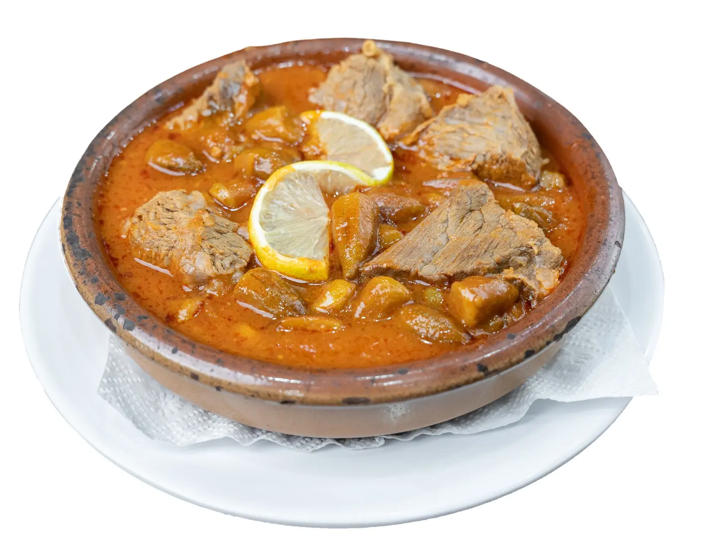 طاجن بامية باللحمة