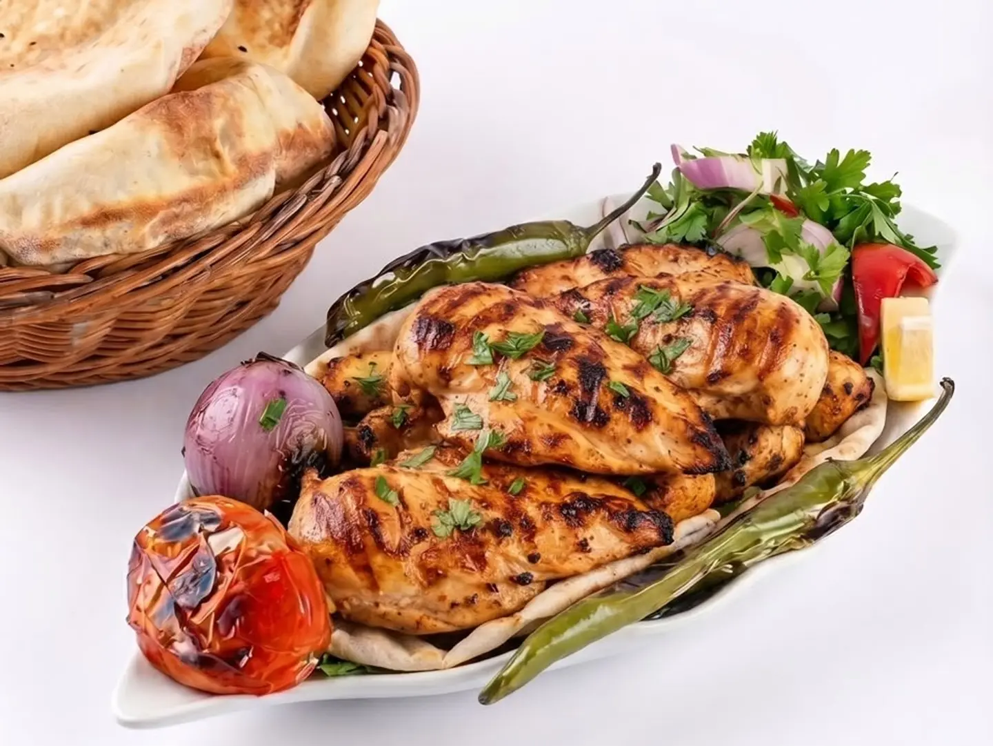 صدور دجاج مشوي
