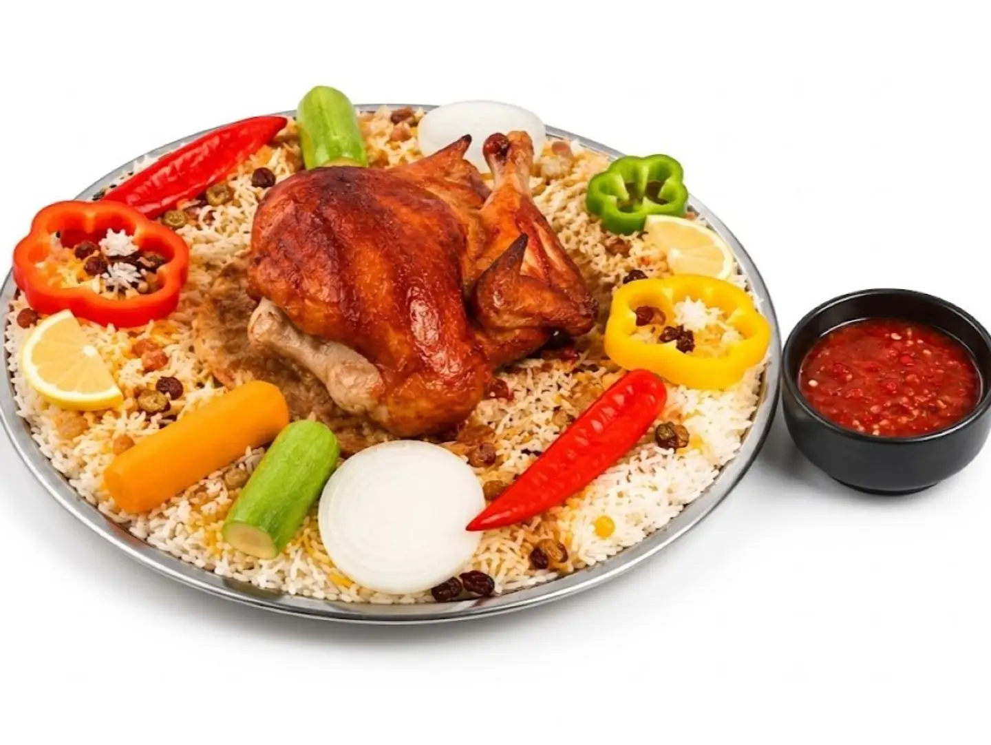 دجاج شواية - حبة دجاج شواية رز شعبي