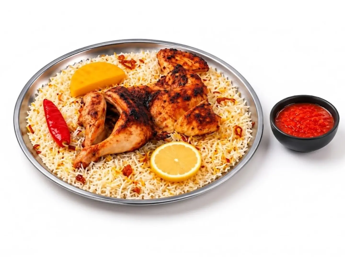 نص حبة مظبي - ارز مثلوثة شعبي