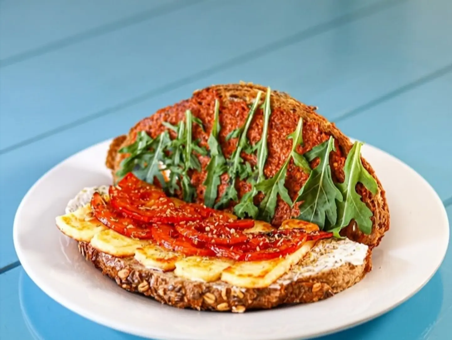Special Sandwiches - Haloumi Cheese With Pesto