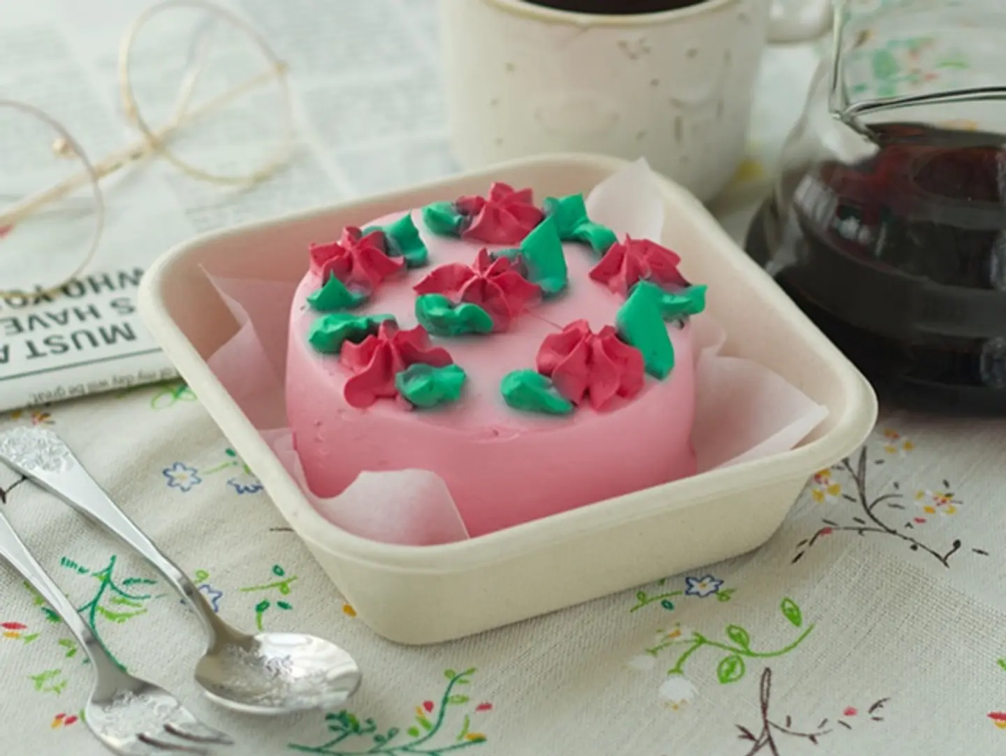 Launch Box Pink Flower