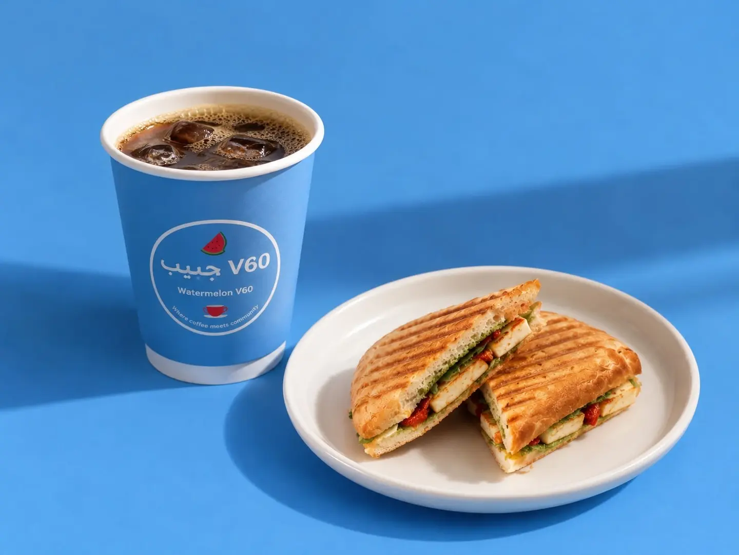 Halloumi Sandwich Combo  V60