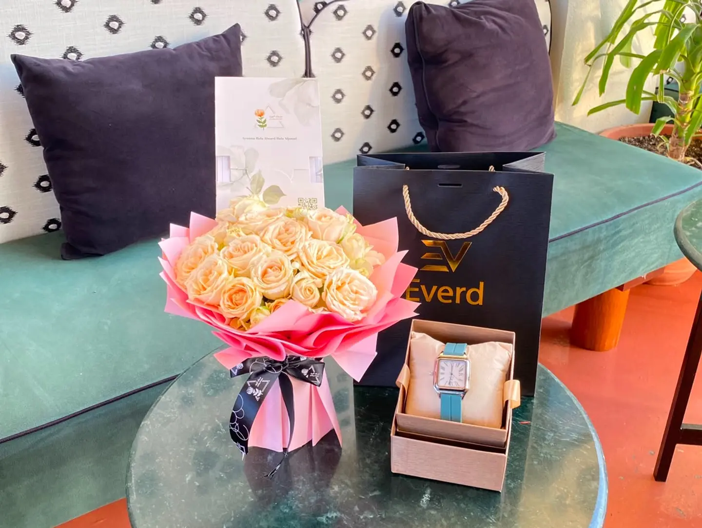 Baby Bouquet With A Men's Watch (Model 13)