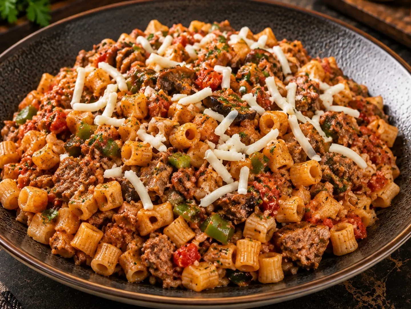 Chef's Pasta With Meat