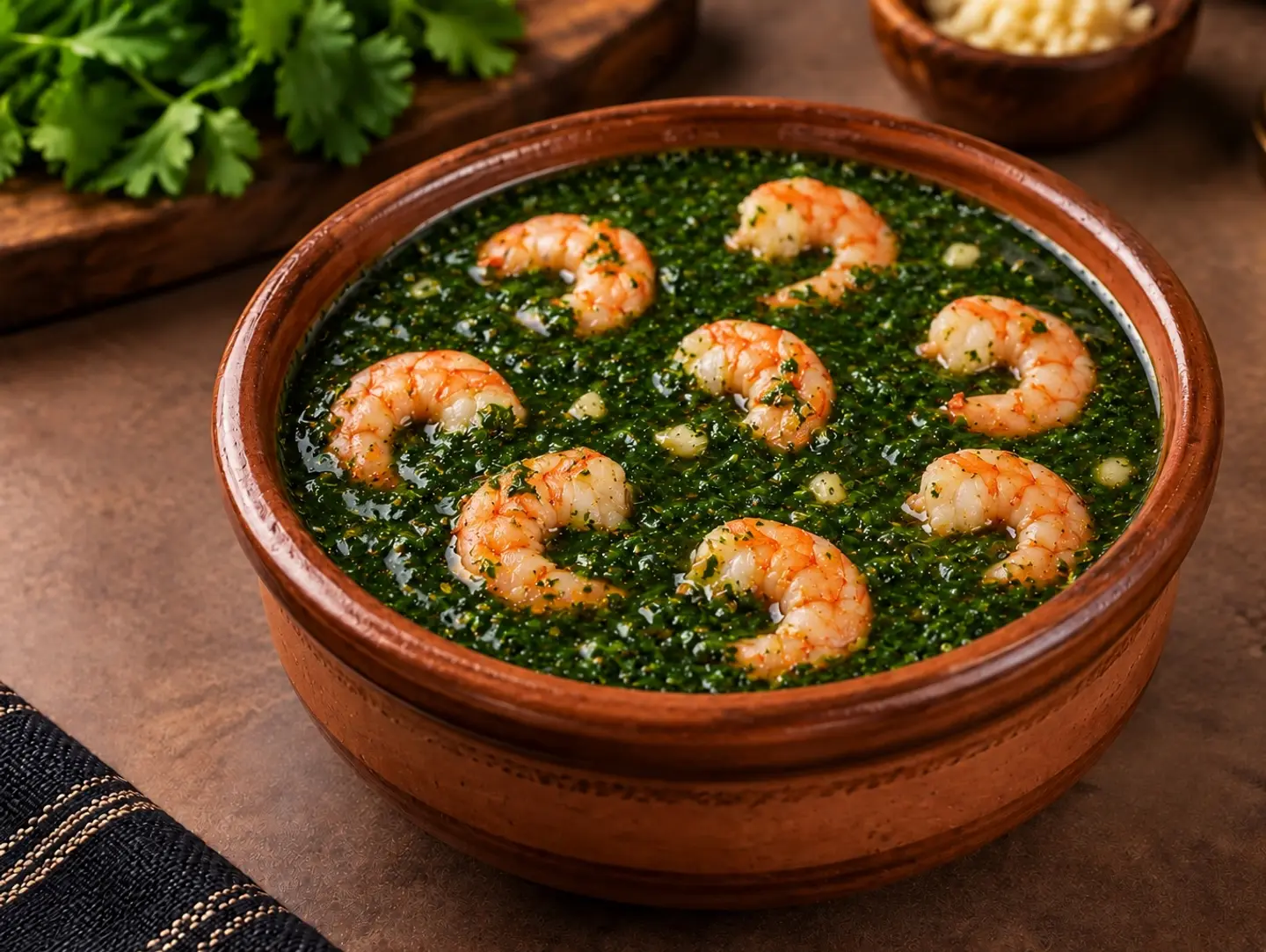 ملوخية بالجمبري
