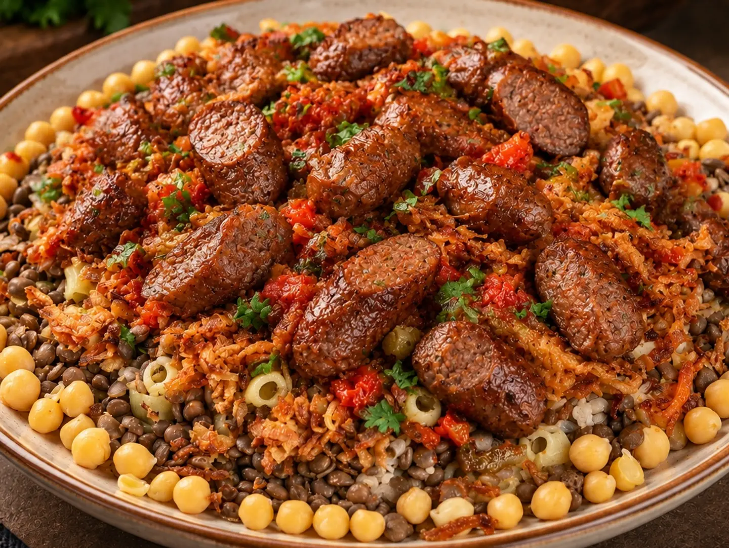 Koshary Chef With Balabi Sausage - Small