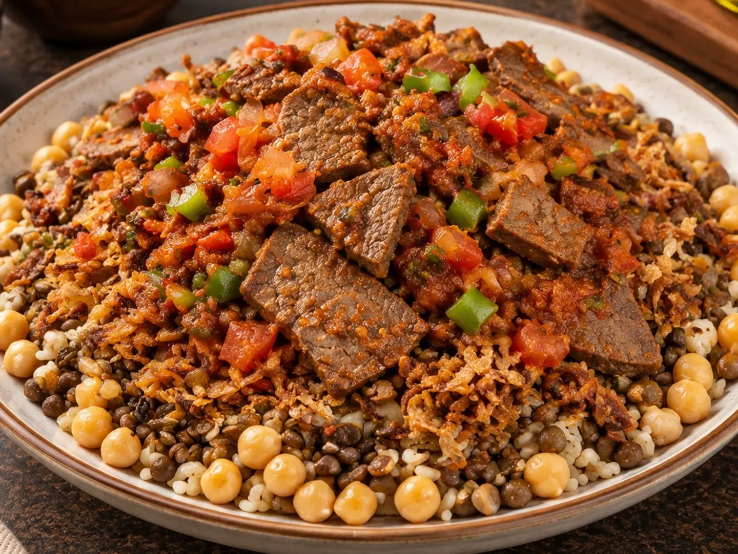 Koshary Chef With Liver And Meat - Small