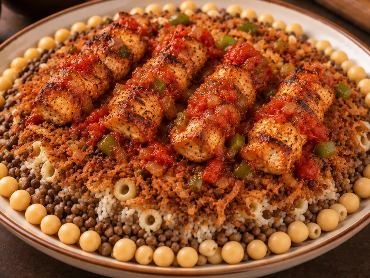 Koshary Chef With Chicken Kebab - Small