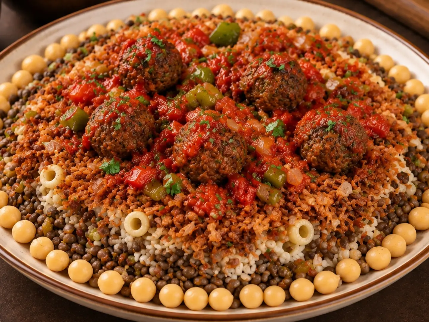 Koshary Chef With Daoud Pasha Meat - Small