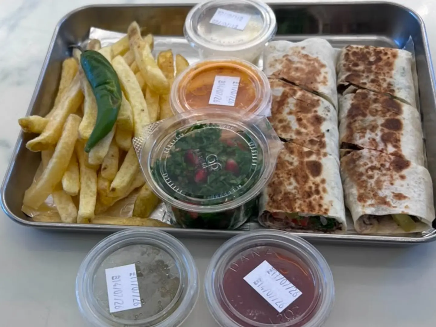 Small Arabic Plate Beef Tablo