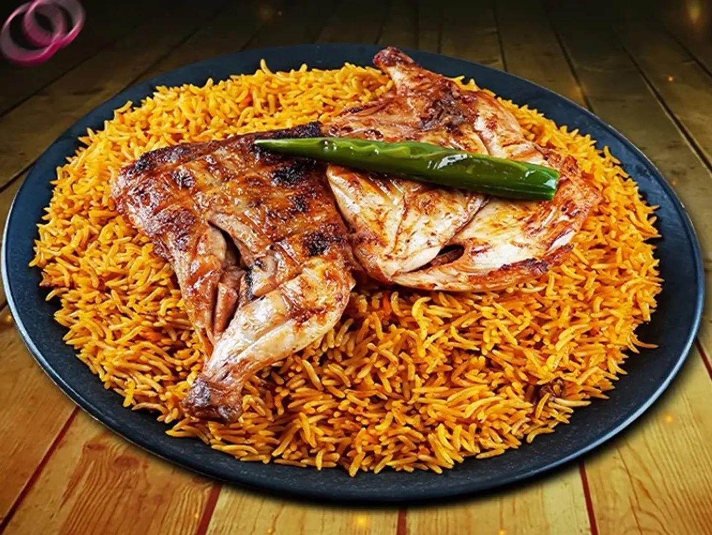 Half Chicken Kabsa With Rice