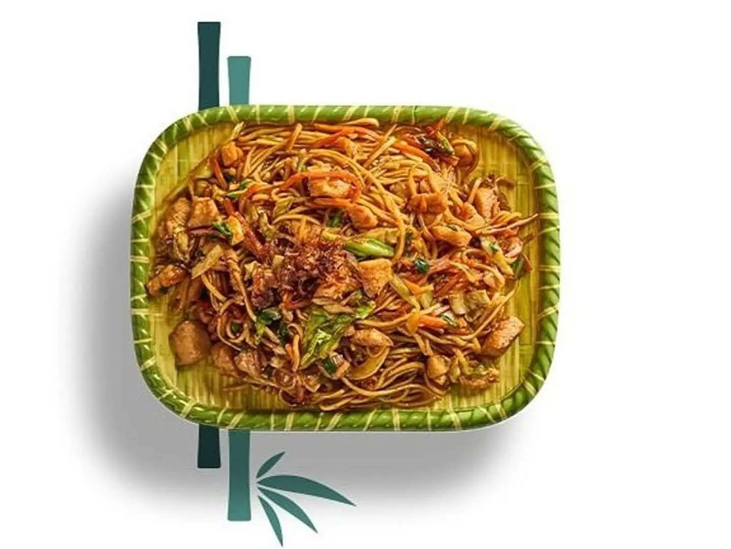 Noodles With Vegetables And Chicken