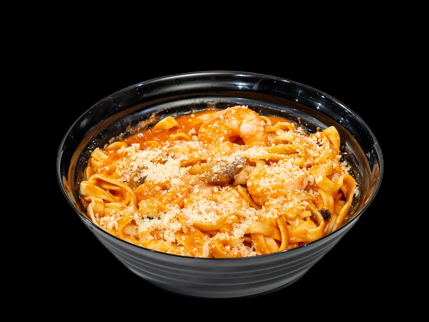 Shrimp Fettuccine In Red Sauce