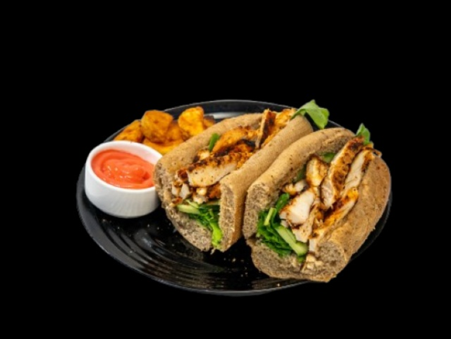 Grilled Chicken Breast Sandwich - With Potato