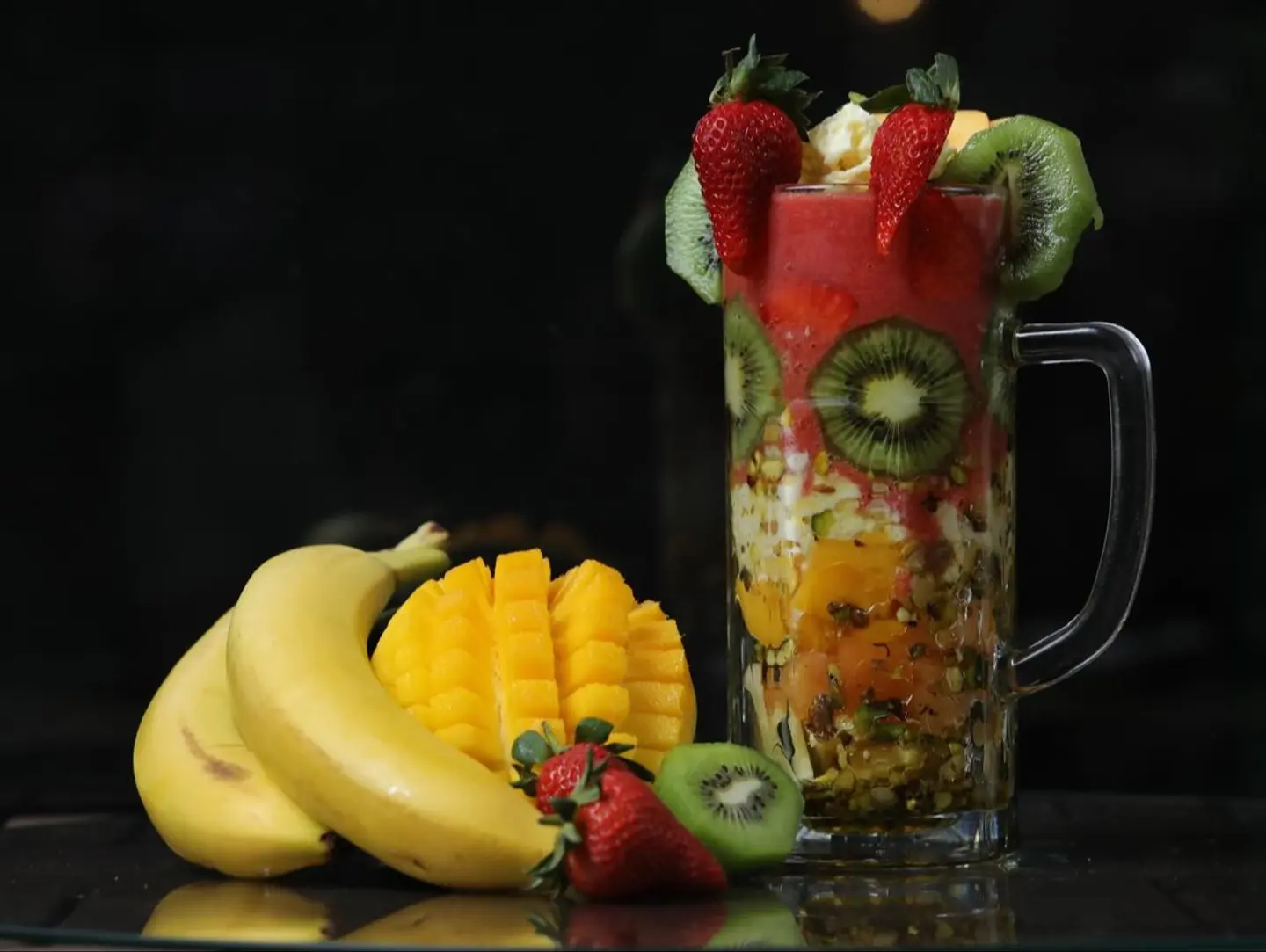 Tropical Mix With Fruit Pieces.