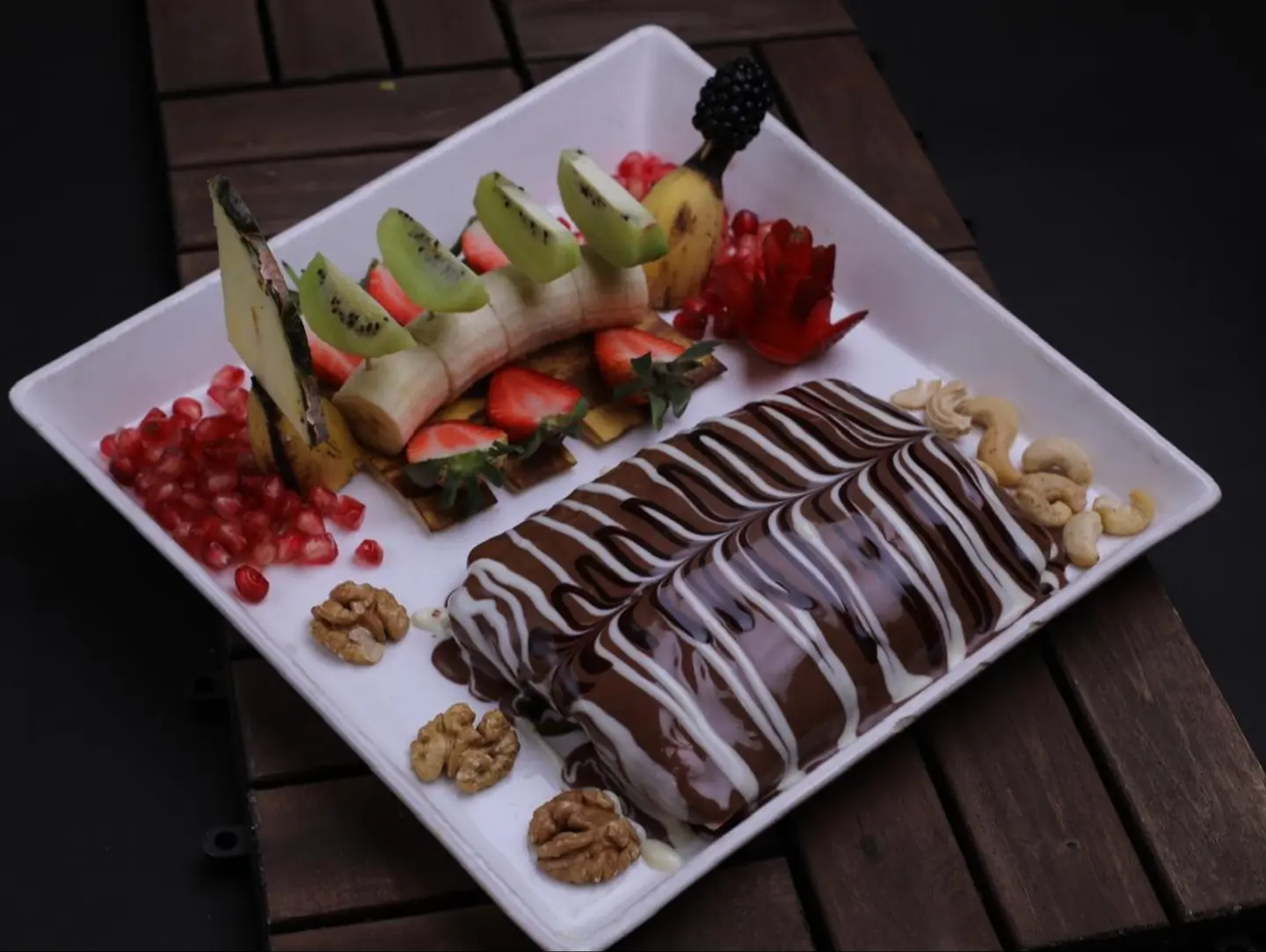 Cream And Fruits Crepe