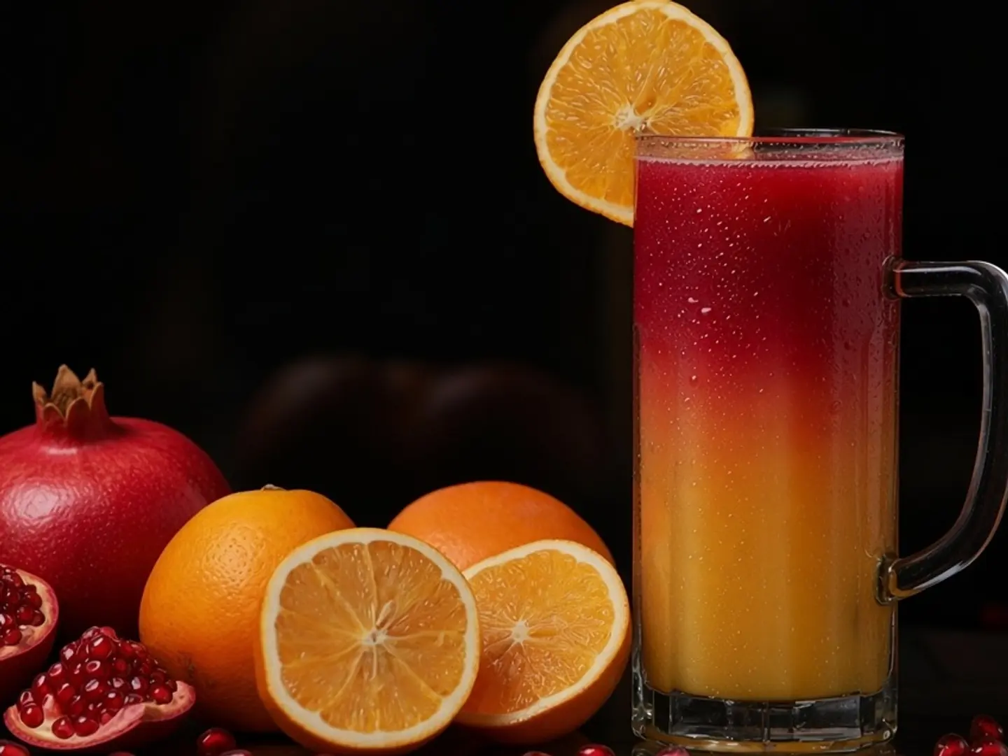 Orange With  Pomegranate - Small