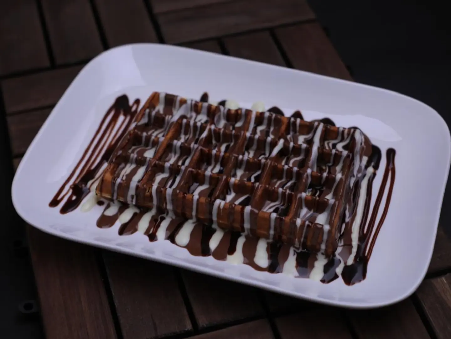 Plain Waffle With Nutella - Small