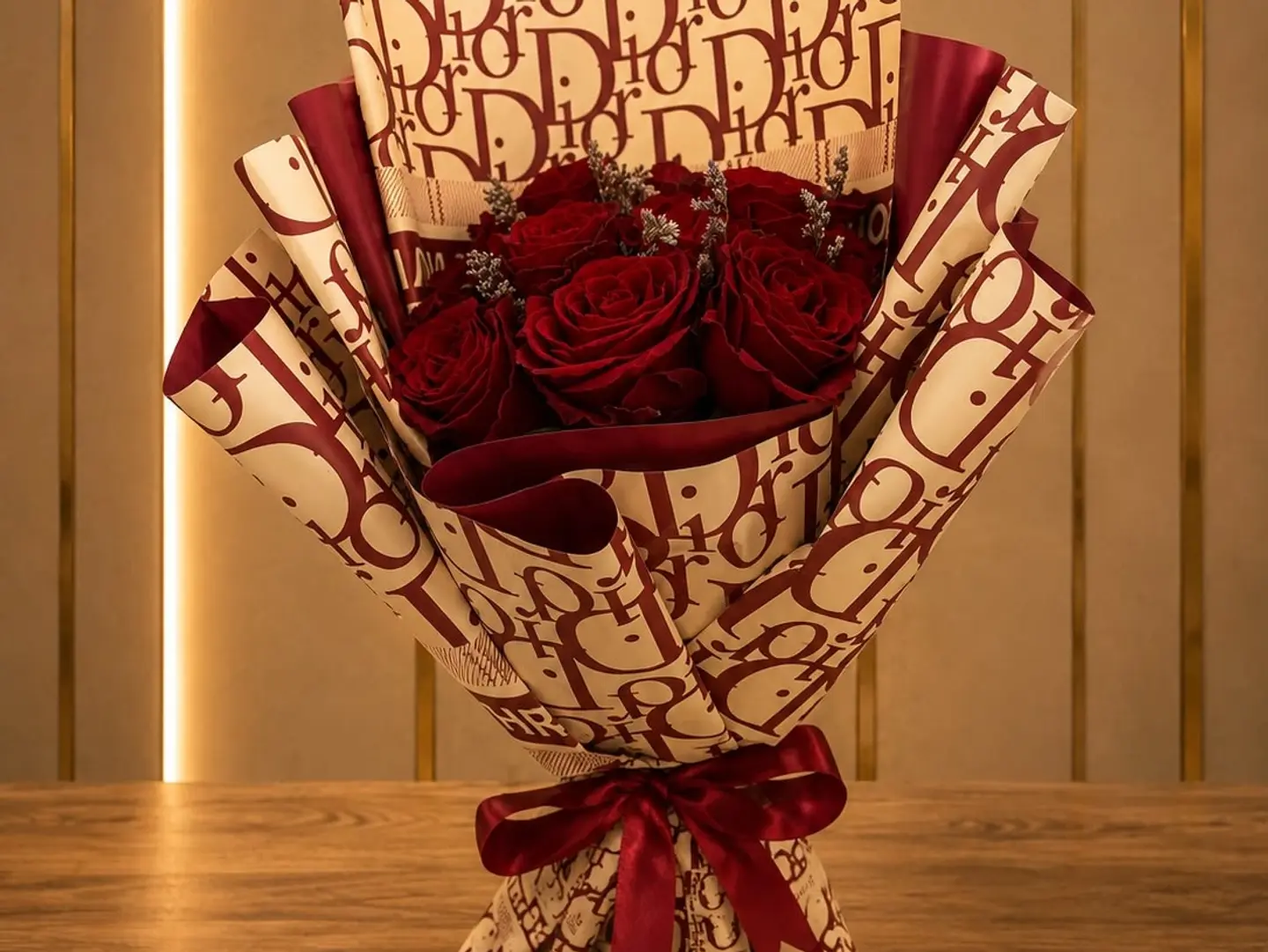 A Bouquet Of Red Roses Dior Cover