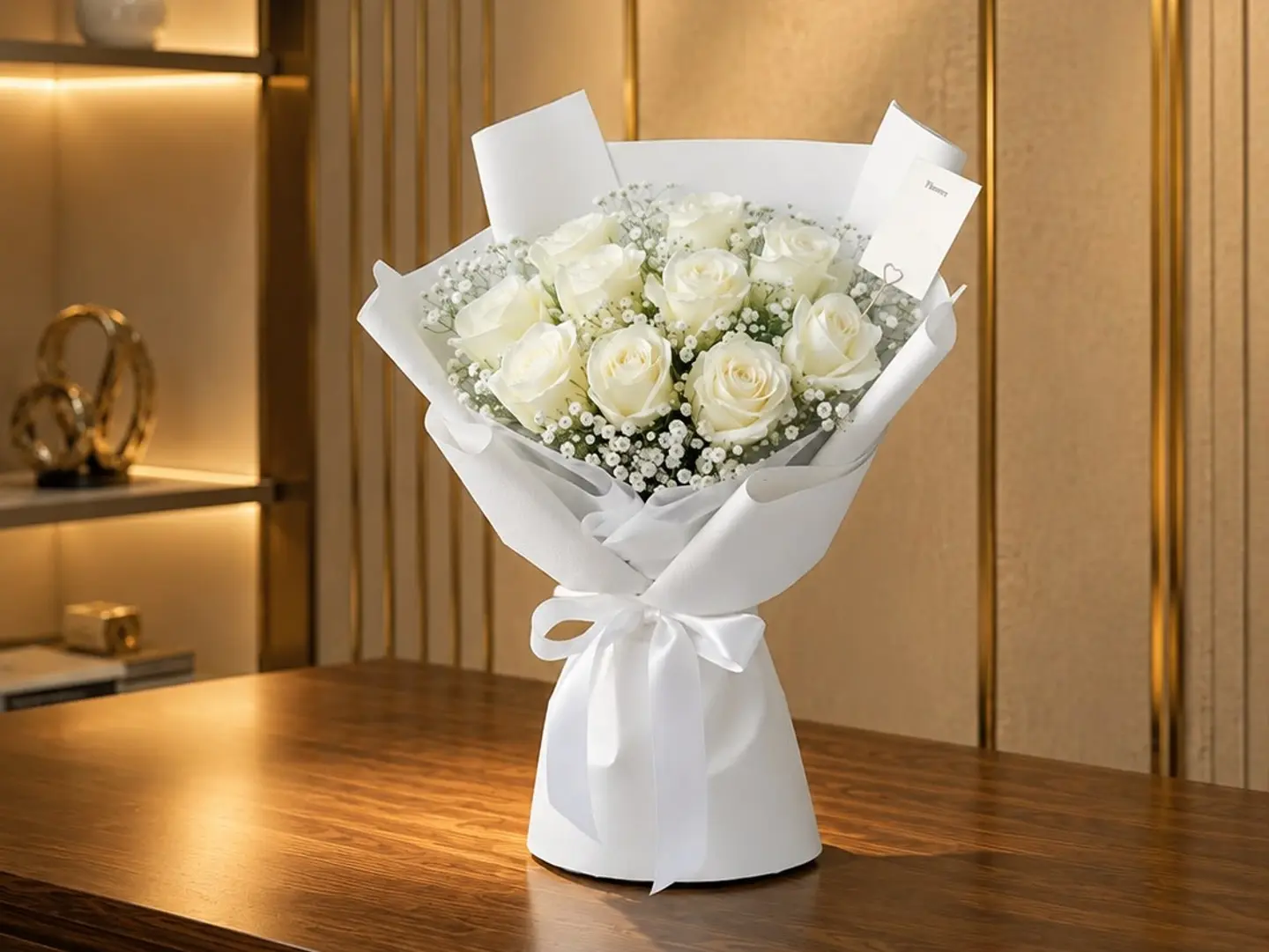 White Rose Bouquet M10