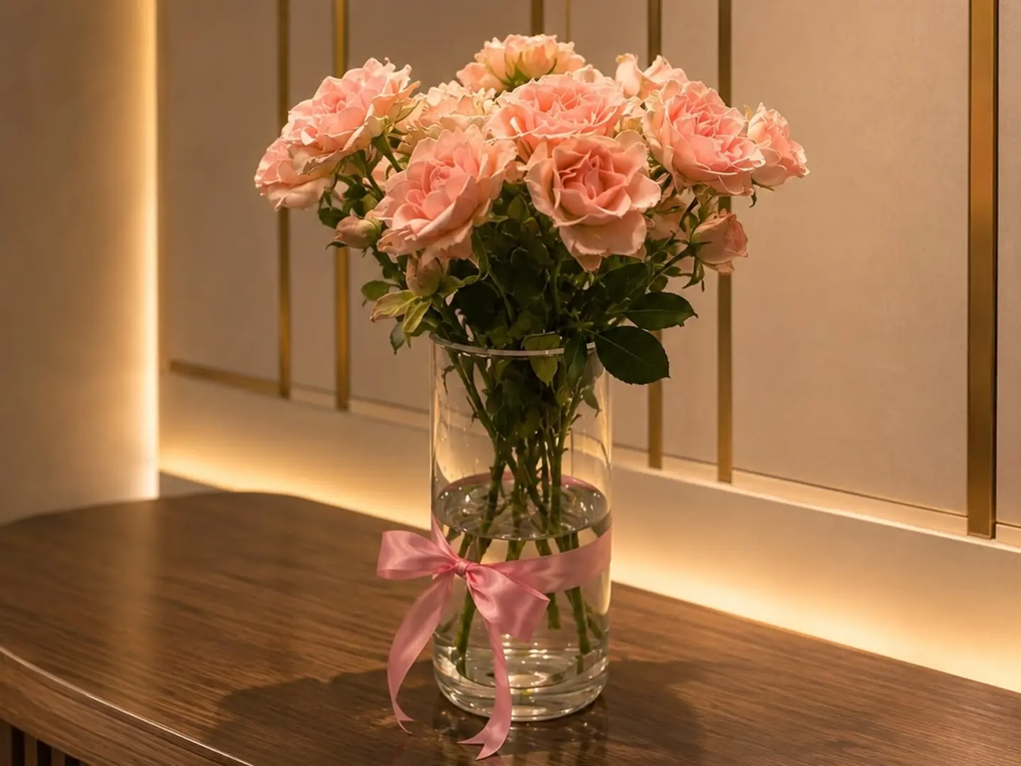 White Baby Rose Vase
