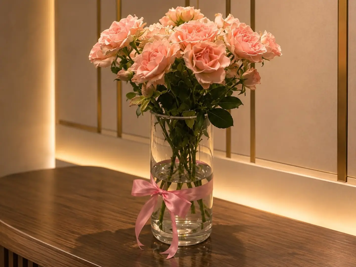 White Baby Rose Vase