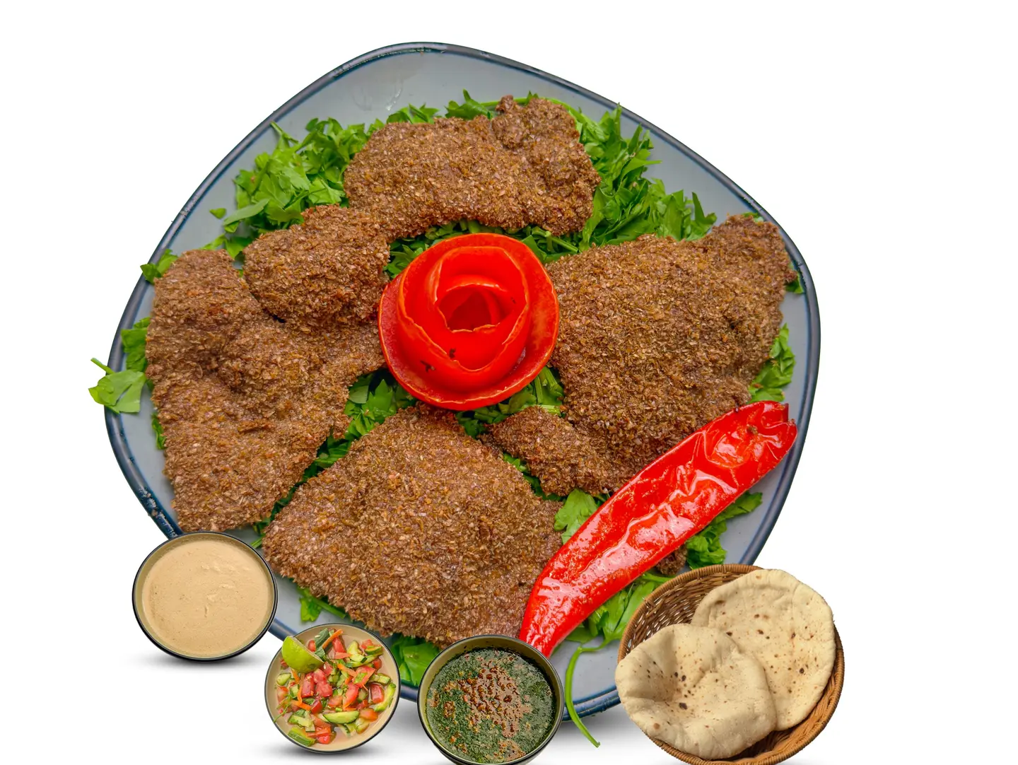 Quarter Portion Offer Liver Coated In Wheat Bran (Radda)