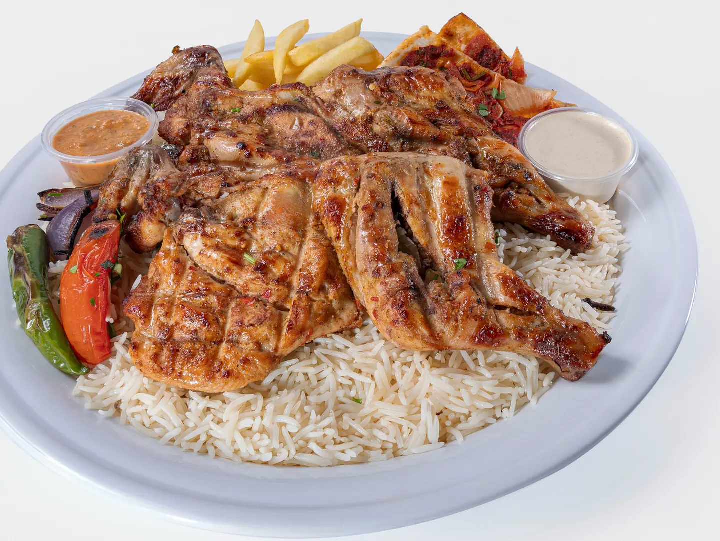 دجاجة كاملة على الفحم - سادة