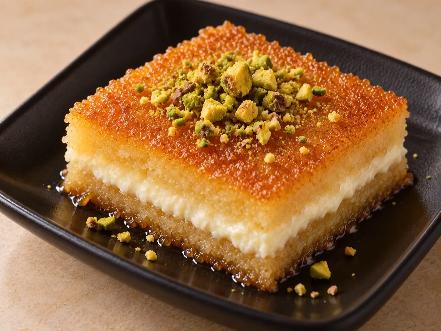Basbousa With Cream - A Quarter Of A Kilo