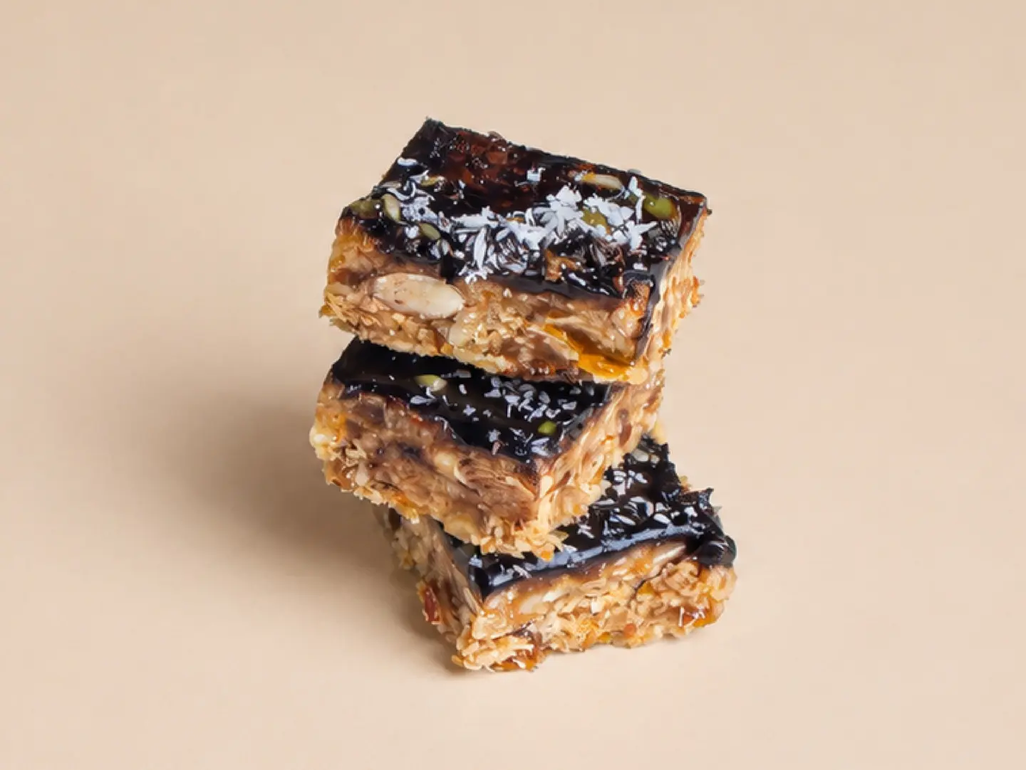 Chocolate Squares With Oats And Bananas