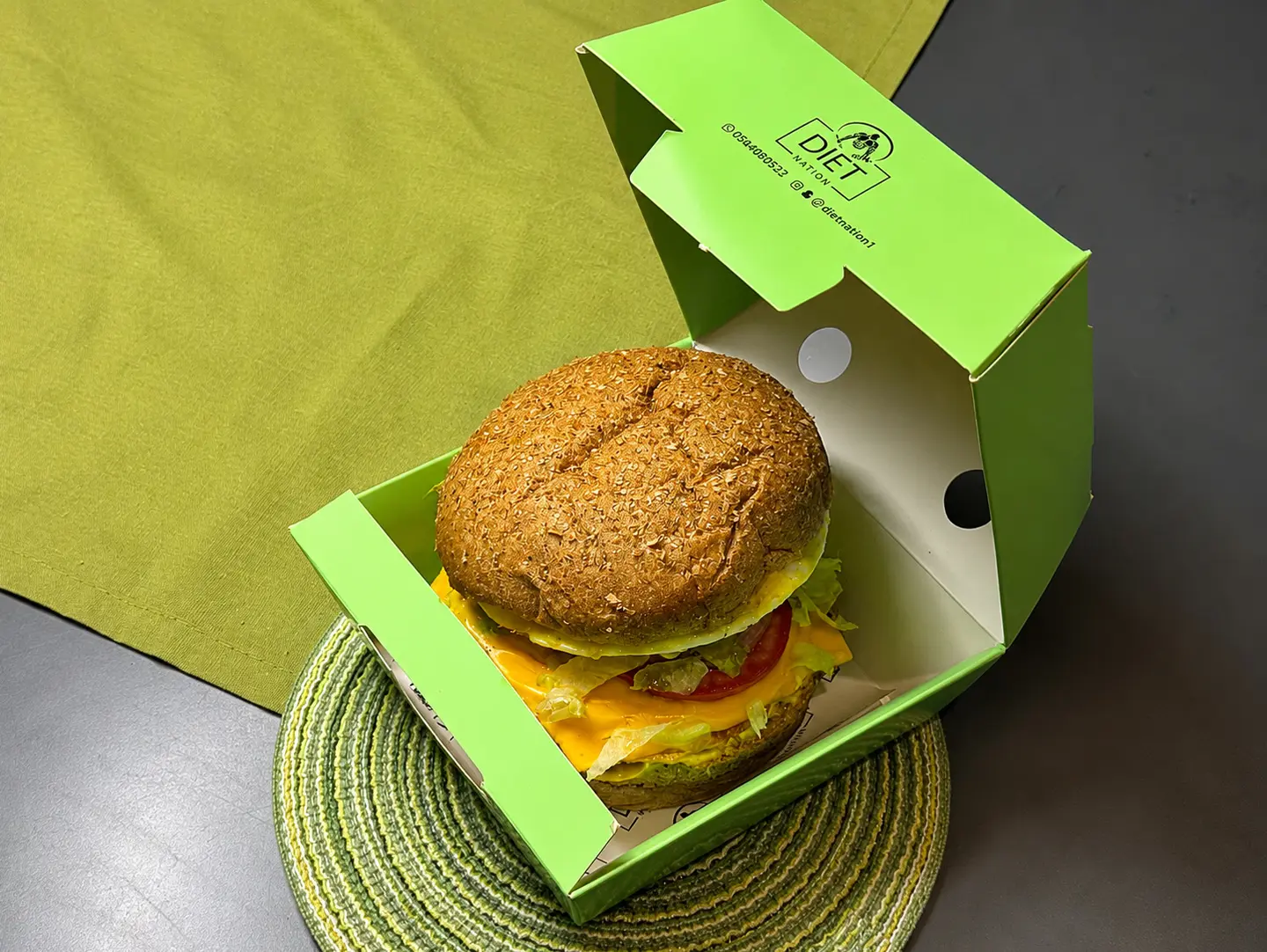 Chicken Burger With Eggs