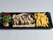 كباب باذنجان مع طحينيه