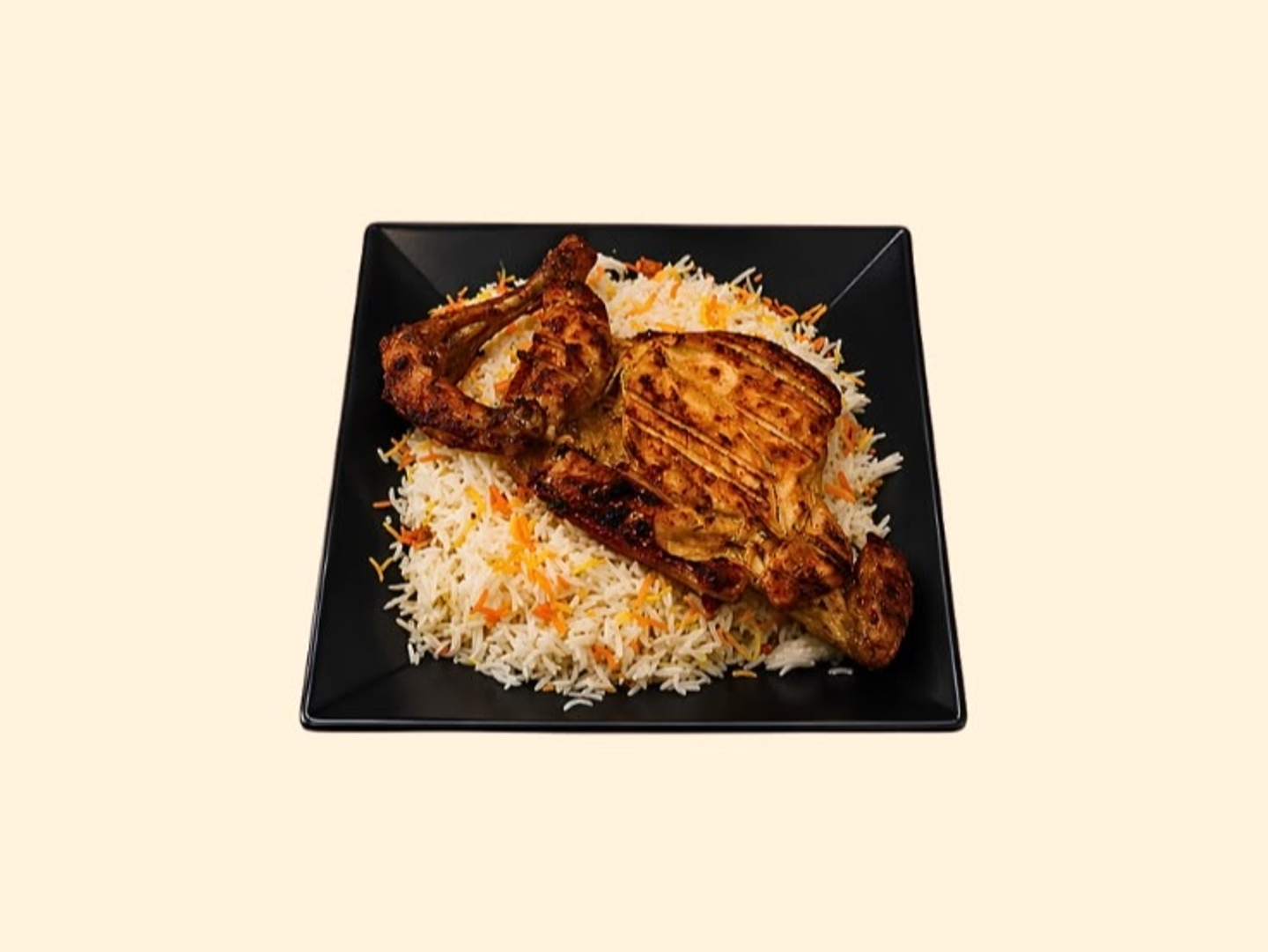 Charcoal Half With Rice