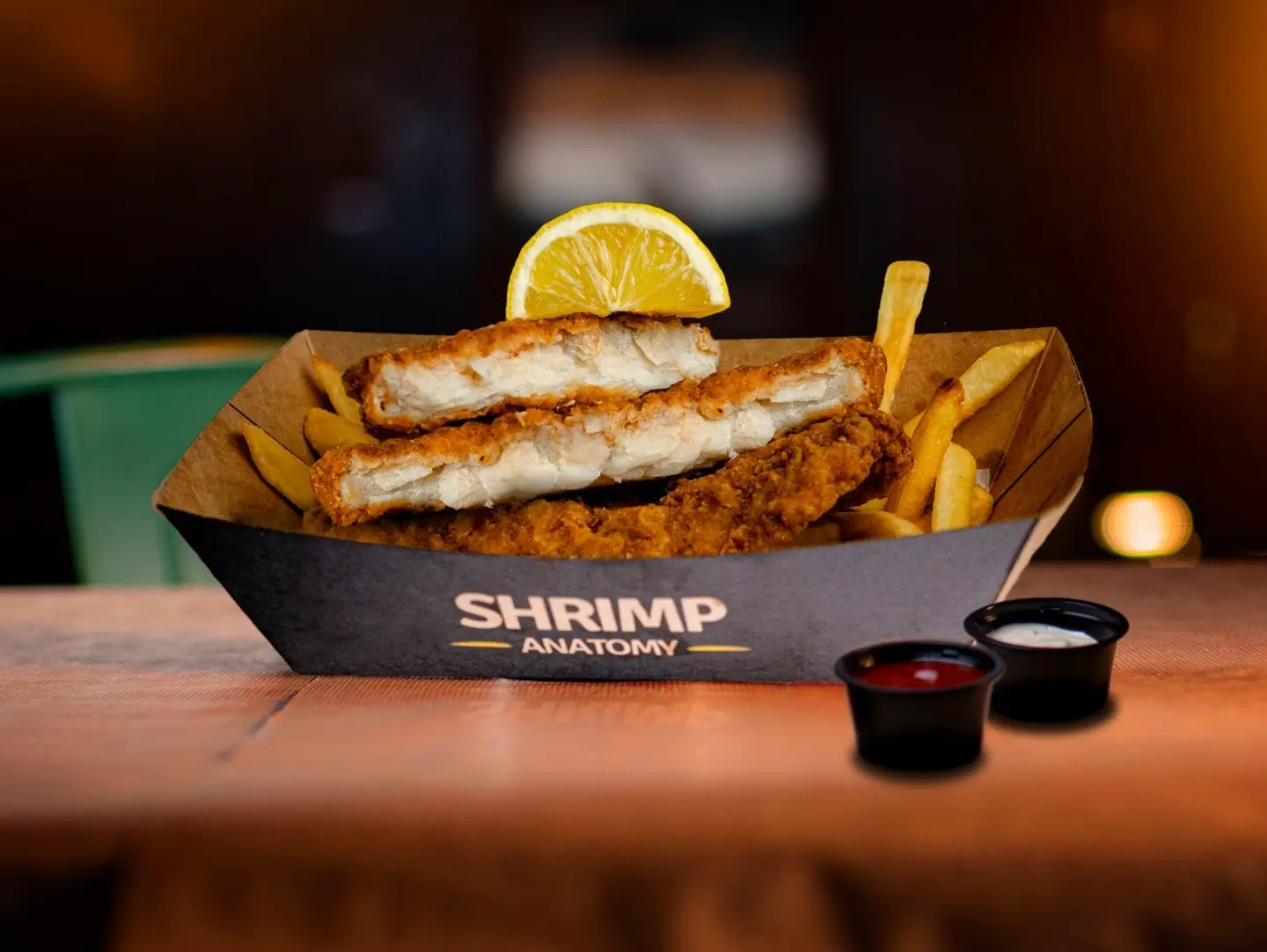 Fish And Chips Meal - Fish Ships Half The Quantity
